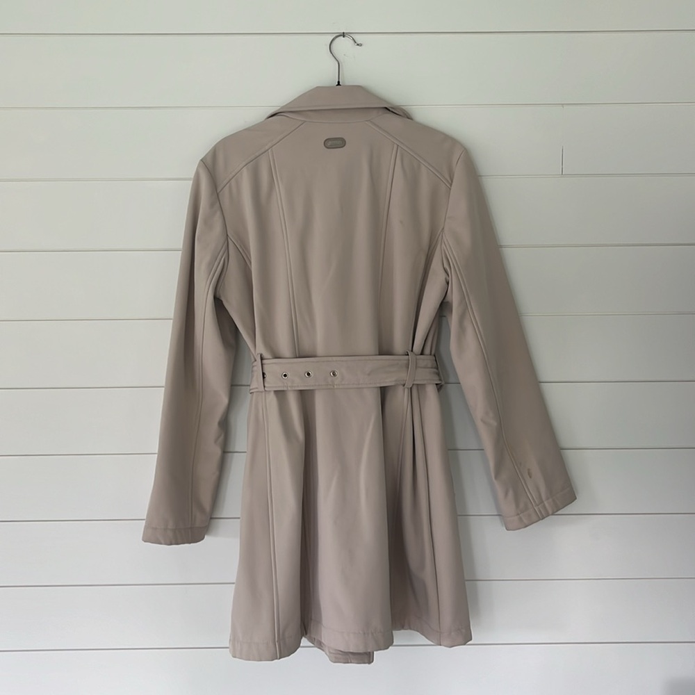 Cream Mid Length Fall Jacket - Picture 2 of 5